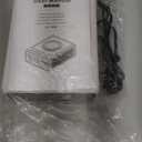 G Keni Elegant CD Player, Alarm Clock Radio with Wireless Charging Station, FM Radio (No AM), Bluetooth Boombox with Remote, MP3/USB Music Player, Snooze & Sleep Timer CD Players for Home, AC Powered (Clear White)