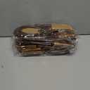 Paper Gift Bags with Brown Plastic Handles, Kraft Shopping Bags for Retail, Party Favors, Gifts and Boutique Packaging