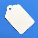 Unstrung White Merchandise Tags - 2 1/4 x1 7/16, Pack of 500 Marking Tags with Hole, Hangin Paper Tags, Labels to Tie On