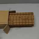 Cordless Bamboo Roman Shades for Windows, Blinds Size (36" W  64" H) Colour (Eastfield Teak)