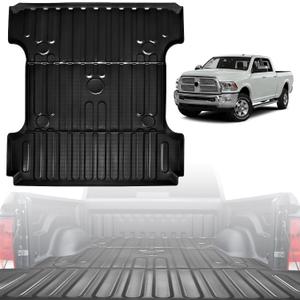 Truck Bed Mat Fit for 2002-2018 Dodge RAM 1500 & 2002-2024 Ram 2500/3500 & 2019-2024 1500 Classic Accessories 6.4FT All Weather Protection TPE Heavy Duty Bed Liners