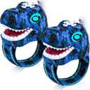 Dinosaur Walkie Talkies for Kids - 2 Way Radios Toys for Boys & Girls Ages 3-12 - Long Range, 3 Channels - Outdoor Adventure, Camping, Hiking Gifts Birthday Gifts (Blue)