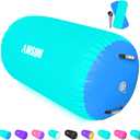 AWSUM Air Roller Gymnastics Barrel Inflatable Tumbling Mat Back Handspring Trainer for Octagon Mat Gym Home Gymnastics Equipment，No Electric Pump, Size: (L)47.3"x(Diam)29.5"-No pump