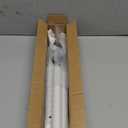 BeBecome Sliding Door Security Bar, 17-50 inch Adjustable Patio Door Security bar with Rubber Tips Apartment Bedroom Bottom of Door Heavy Duty Interior White