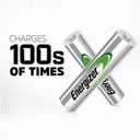 Energizer Power Plus Rechargeable AAA Batteries (4 Pack), 800mAh Triple A Batteries