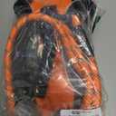 No Pull Dog Harness Adjustable Reflective Oxford Easy Control Medium Large Dog Harness with A Free Heavy Duty 5ft Dog Leash (M (Chest: 22"-26"), Orange Harness+Leash)