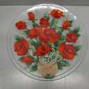 Pavilion Gift Company - Rose Floral 14" Round Serving Plate