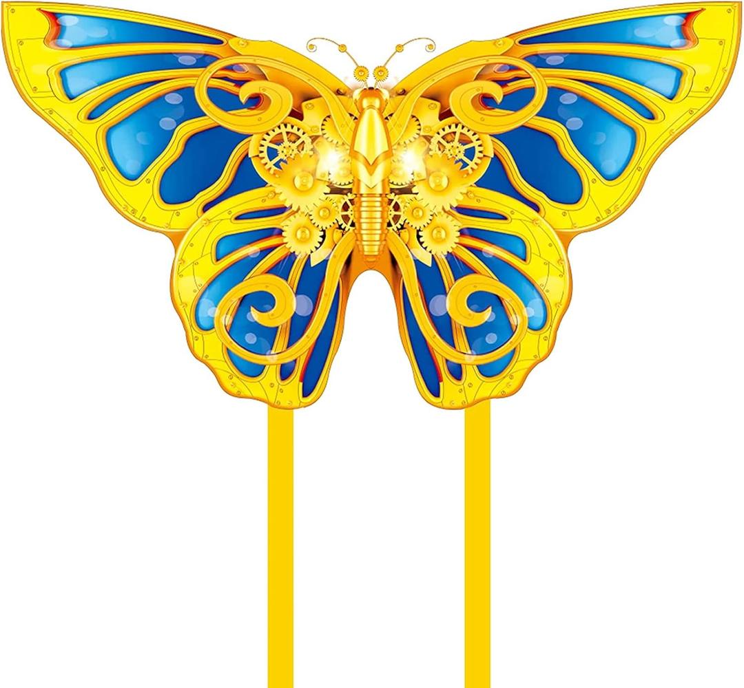 Mint's Colorful Life Butterfly Kite for Kids & Adults Easy to Fly, Large Single Line Kites with 300ft String Kite Handle