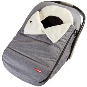 Skip Hop Winter Car Seat Cover, Stroll & Go, Heather Grey, Size (inches): 16l x 3w x 27h