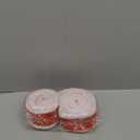 Giegxin 2 Rolls 15 Yard Winter Snowflake Wired Edge Ribbon 2.5" Decorative Christmas Tree Ribbons for Winter Christmas Holiday Seasonal DIY Gift Wrapping Garland Wreath Gift Basket (Red)