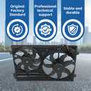 Radiator Cooling Fan Replacement for A3 Jetta CC Beetle 1.8L 1.9L