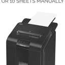 Fellowes AutoMax Micro-Cut 100M Commercial Office Auto Feed 2-in-1 Paper Shredder with 100-Sheet Capacity, Black