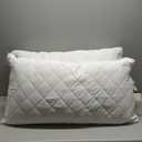 Martha Stewart Cotton Quilted Bed Pillow 2 Pack, Standard/Queen, Memory Foam Cluster
