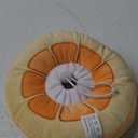 ANWA Adjustable Cat Cone Collar Soft, Cute Cat Donut Collar After Surgery, Kitten Recovery Cones to Stop Licking (Small (under 7 lbs), Orange)