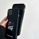 Yonds Queen for iPhone 14 Plus Cute Case, Cool Cartoon Astronaut Space Planet Rocket Design Stylish Bumper Cover Protective Anti-Slip Shockproof Fashion Case(iPhone 14 Plus, Earphone Music)
