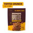 Brownie Brittle  Toffee Crunch Thin and Crispy Sweet Snacks (Pack of 6, 5 oz), Rich Gourmet Brownie Bites Dessert