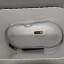 ELPHECO Bathroom Trash Can with lid 2.5 Gallon Waterproof Motion Sensor Wastebasket, Automatic Trash Bin Bathroom Decor for Bedroom and Office White with Golden Trim