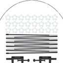 LANGXUN 12ft Black Table Balloon Arch Kit, Balloon Arch Stand Frame For Birthday Party Wedding and Graduation Decorations, Christmas Decort Baby Shower Bachelor Party Supplies