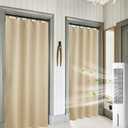 RYB HOME Curtains for Bedroom 84 inches Long 2 Panels Set, Privacy Thermal Insultaed Sunlignt Heat Blocking Drapes for Nursery Rental Room, Width 42 by Length 84, Biscotti Beige