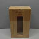 Bamboo Extra Large Grocery Bag Organizer, Wall or Cabinet Mount Storage for Kitchen, Pantry, Garage, Laundry - Space-Saving Extra Large Bamboo Grocery Bag Holder & Organizer