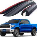 Goodyear Shatterproof Window Deflectors for Toyota Tundra 2007-2021 CrewMax, Tape-on Rain Guards, Window Visors, Vent Deflector Visor, Car Accessories, 4 pcs. - GY008625 (For Tundra 07-21)