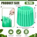 16 Pack Wall of Water Plant Covers 24" Reusable Garden Season Extender Insulating Protector Keep Plants Warm for Early Spring Tomatoes Peppers Cold Weather Frost Protection Wind Guard(Green)