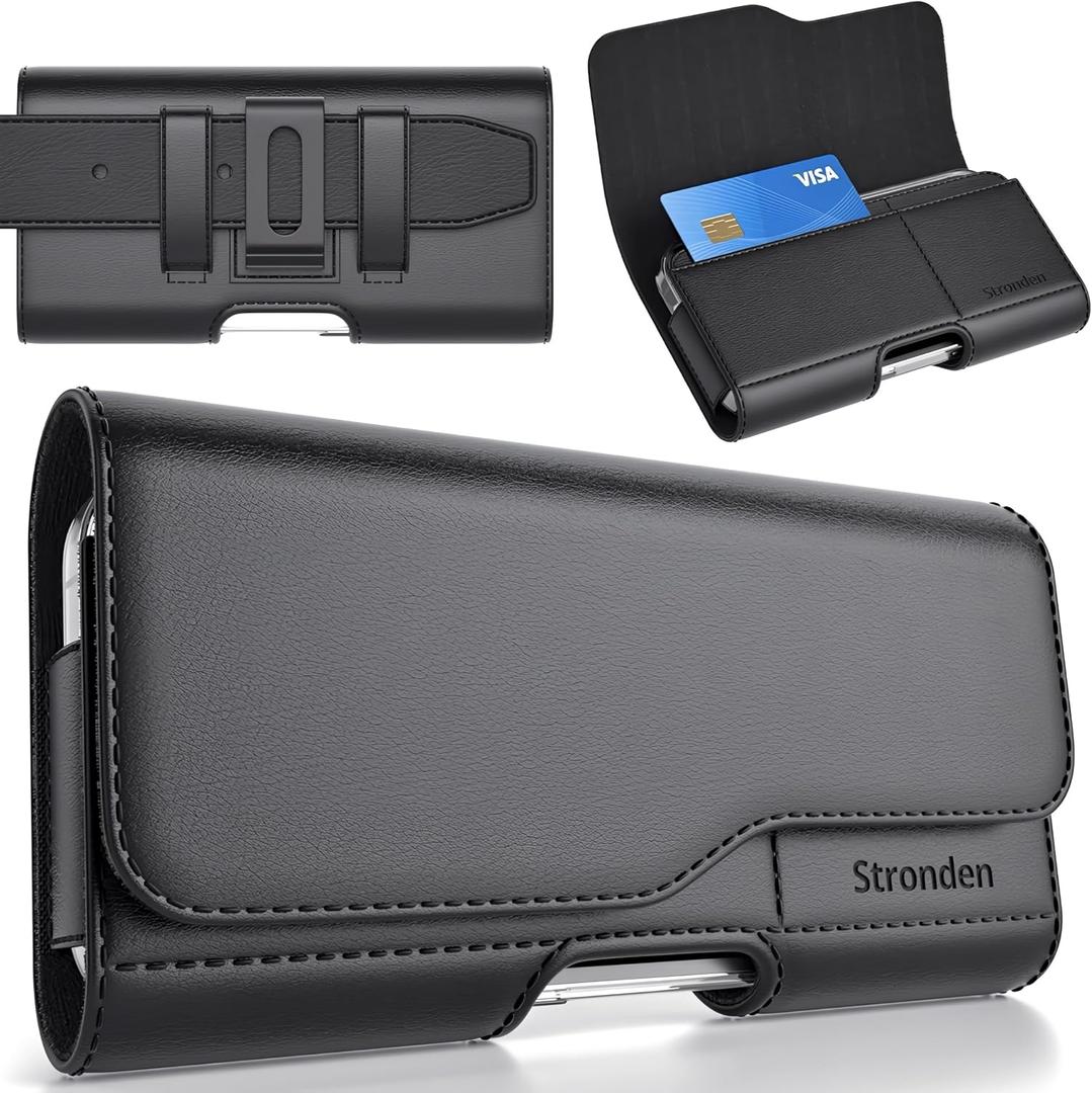 Magnetic Closure Holster for Samsung Galaxy S26 Ultra, S25 Ultra, S24 Ultra, A17, A16, A15, A14, A13, A37, A36, A35, A32, A73 5G, A72, A71, A57, A56, A55, A54, A53, A42, A23, A03s (fits Slim Case)