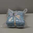 Snuggle Sac Teal Throw Blankets for Couch, Super Soft Warm Blankets Cozy Knit Fuzzy Plush Lightweight Throws for Sofa, Bed, Living Room, Heather Teal, 50x60 inches