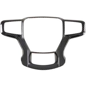 HIGH FLYING for Chevy Chevrolet Blazer 2019-2026, Silverado 2500HD 2019-2024 Interior Car Accessories Steering Decoration Trim Carbon Fiber Grain ABS