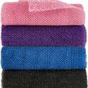 African Exfoliating Net, 4 Pieces African Net Sponge, Nylon African Bath Sponge Net, African Net Long Net Bath Sponge Shower Body Scrubber