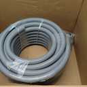 1 inch 100 Ft Electrical Conduit Kit,Liquid-Tight Conduit and Connector Kit with 5 Straight and 3 Angle Fittings Included,Flexible Non - Metallic Liquid Tight Electrical Conduit(1" Dia,100 ft)