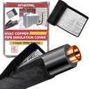 2026 Upgraded HVAC Copper Pipe Insulation Cover Ac Line Insulation Wrap Outdoor Central Ac Line Covers for Outside 72 x 10.2 inch Oxford Protective Sleeves for Air Conditioner Condenser Mini Split