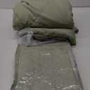 Love's cabin Twin XL Comforter Set Sage, 5 Pieces Twin XL Bed in a Bag, All Season Bedding Sets with 1 Comforter, 1 Flat Sheet, 1 Fitted Sheet, 1 Pillowcase and 1 Pillow Sham