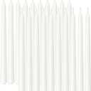 Viyffo Taper Candles, 12 Inch, 20 Pack, White Unscented, Dripless & Smokeless Design, Up to 8-Hour Burn Tall Candlesticks for Wedding, Dinner & Home Decor