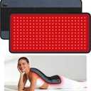 Red Light Therapy Pad for Body, 242 LEDs Infrared Red Light Therapy Belt for Back, Shoulder, Neck and Leg, 24 x 12Large Size Infrared Heating Pad with Adjustable Strap, Home Office Use