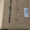 3-Light Bathroom Light Fixtures, Brushed Gold Vanity Lights for Bathroom with Milky White Glass Ball Shade, 18.9 inch Bathroom Lighting Fixtures Over Mirror, Wall Sconce for Bedroom(Bulb Not Included)