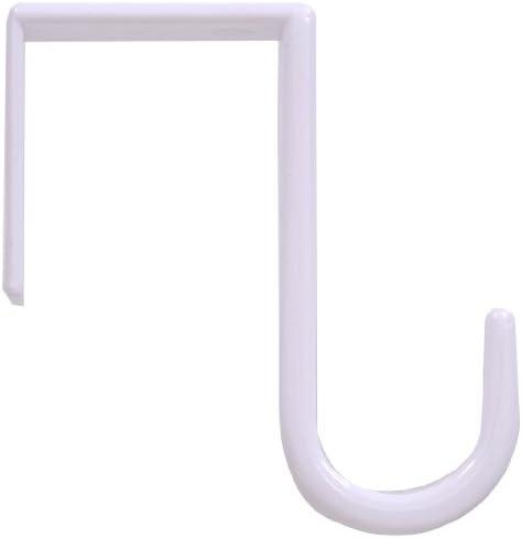 Hardware Essentials 852102 Over The Door Hook Small Plastic White, 2 Pack