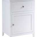 Winsome Eugene Accent Table, 18.90"W x 14.96"D x 25"H, White