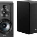 Sony SSCS5 3-Way 3-Driver Bookshelf Speaker System (Pair) - Black