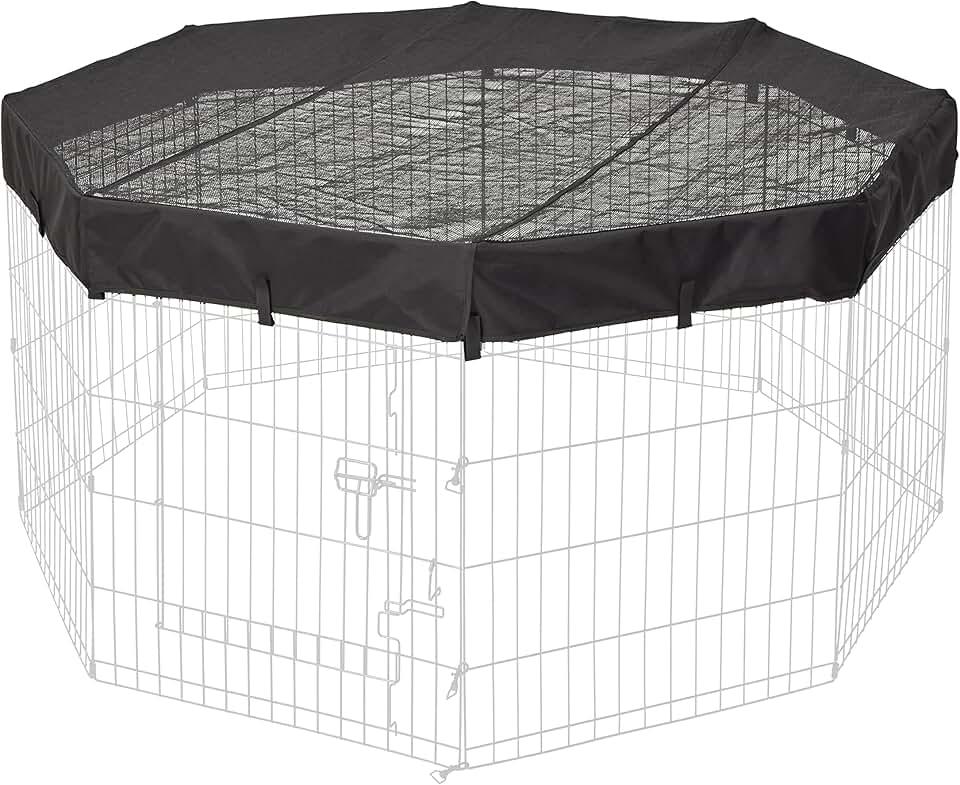 MidWest Homes for Pets Octagon Exercise Pen Fabric Mesh Top