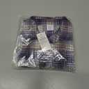 Gap Boys' Long Sleeve Flannel Button-Down Shirt (Blue)