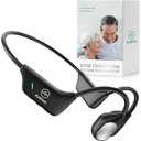 Bone Conduction Personal Sound Amplifier - Open-Ear Design for Comfortable Daily Use, Ultra Lightweight 25g, Up to 10-Hour Battery, IPX5 Water Resistant, No Bluetooth