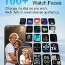 Smart Watch for Women Men, 1.85" HD Fitness Watch with 120 Sports Modes, 5.3 Bluetooth Call, 250+ Custom Dials, Heart Rate/Sleep Monitor Fitness Tracker, IP68 Waterproof Smartwatch for Android iOS (Black)