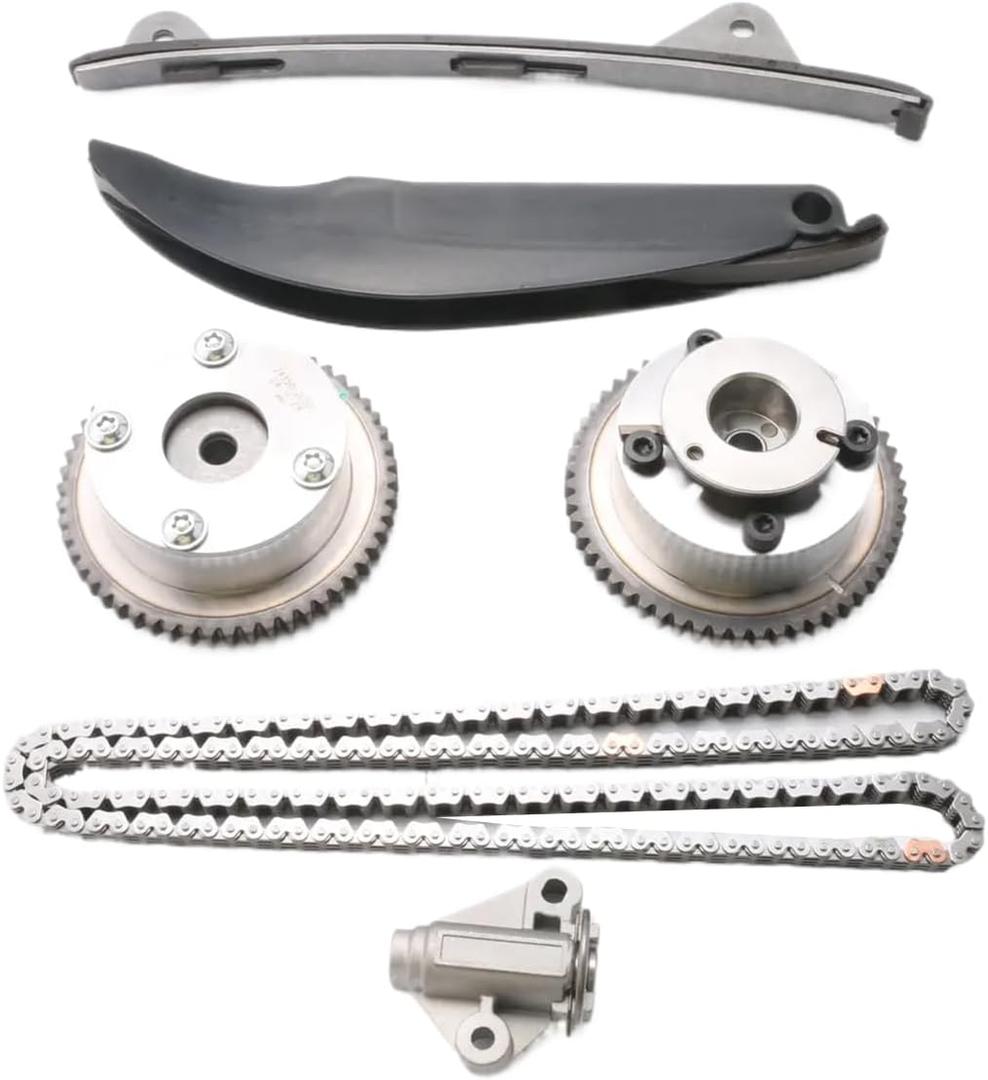 24430-2E000 24321-2E000 24350-2E001 24410-2E800 Timing Chain Kit with Intake and Exhaust VVT Gear Fit for Hyundai Elantra 2011 2012 2013 2014 1.8L / For Kia Soul 2012 2013 2014 2.0L