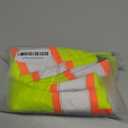 JKSafety 9 Pockets Hi-Vis Neon Yellow Color Zipper Front Safety Vest with Fluorescent Orange Extend Edge outlining the Reflective Tapes Meet ANSI/ISEA Class 2 Standard (901-Yellow, 5XL)
