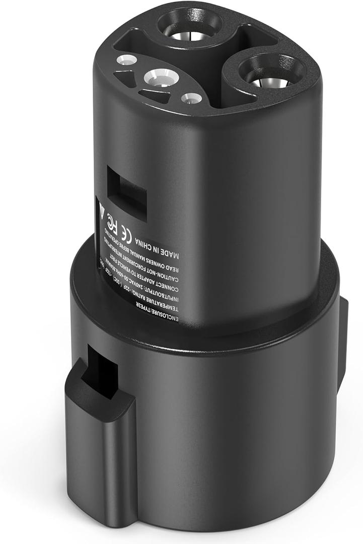 J1772 to Tesla Charger Adapter, Up to 80Amp 240v AC, Mobile EV Adapter for Tesla Model 3/Y/X/S with Fast Charging, Compatible with EVSE Charger, SAE J1772 Charging Adaptor for Tesla Cars Only