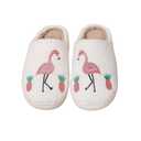 NMHOO Flamingo Slippers for Womens Mens Fluffy Memory Foam Cute Kawaii Pink Flamingos Slipper House Shoes 44-45