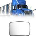Rear View Main Mirror Hood Mirror for International LT625 2018+ Truck Universal Side,Convex Black A Piece