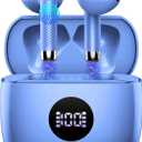 Wireless Earbuds, Bluetooth 5.3 Ear Buds LED Power Display Headphones Bass Stereo, Bluetooth Earbuds in-Ear Noise Cancelling Mic, 40H Playback Mini Case IP7 Waterproof Sports Earphones for Android iOS