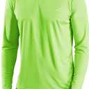 Willit Men's Rash Guard Swim Shirts UPF 50+ Long Sleeve Shirts Sun Protection SPF Hiking Fishing UV Shirt (Green, XXL)